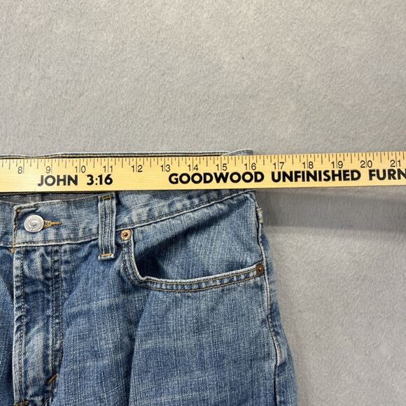 Levis 527 Jeans Mens 34x32 Blue Boot Cut Low Rise Cowboy Western Denim Y2K - Picture 10 of 14